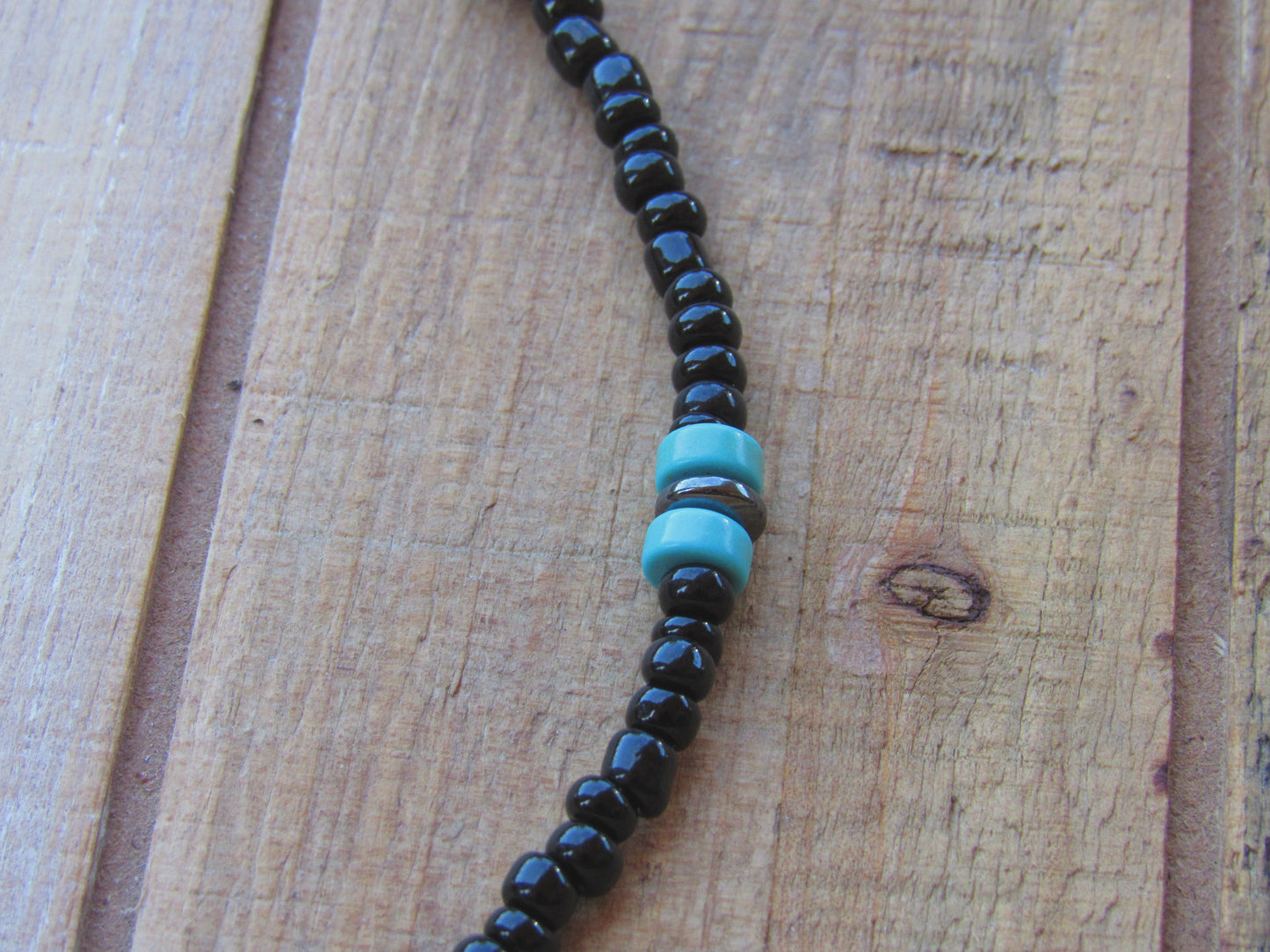 Black and Turquoise Choker