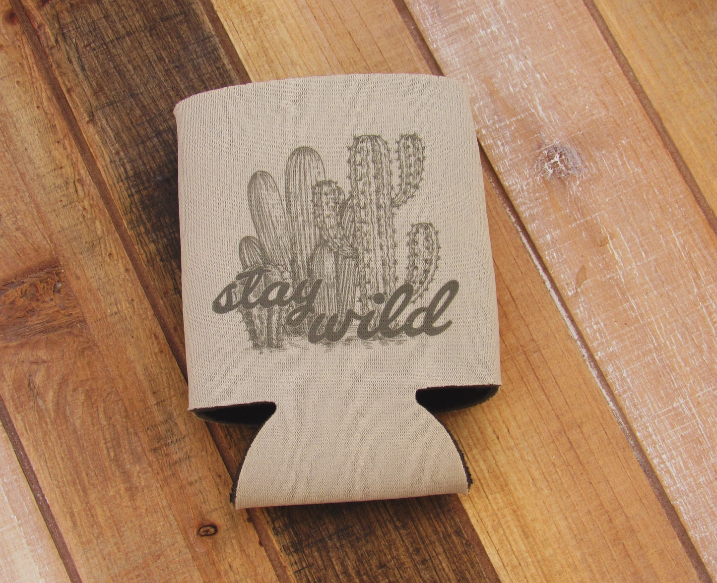 Stay Wild Cactus Koozie