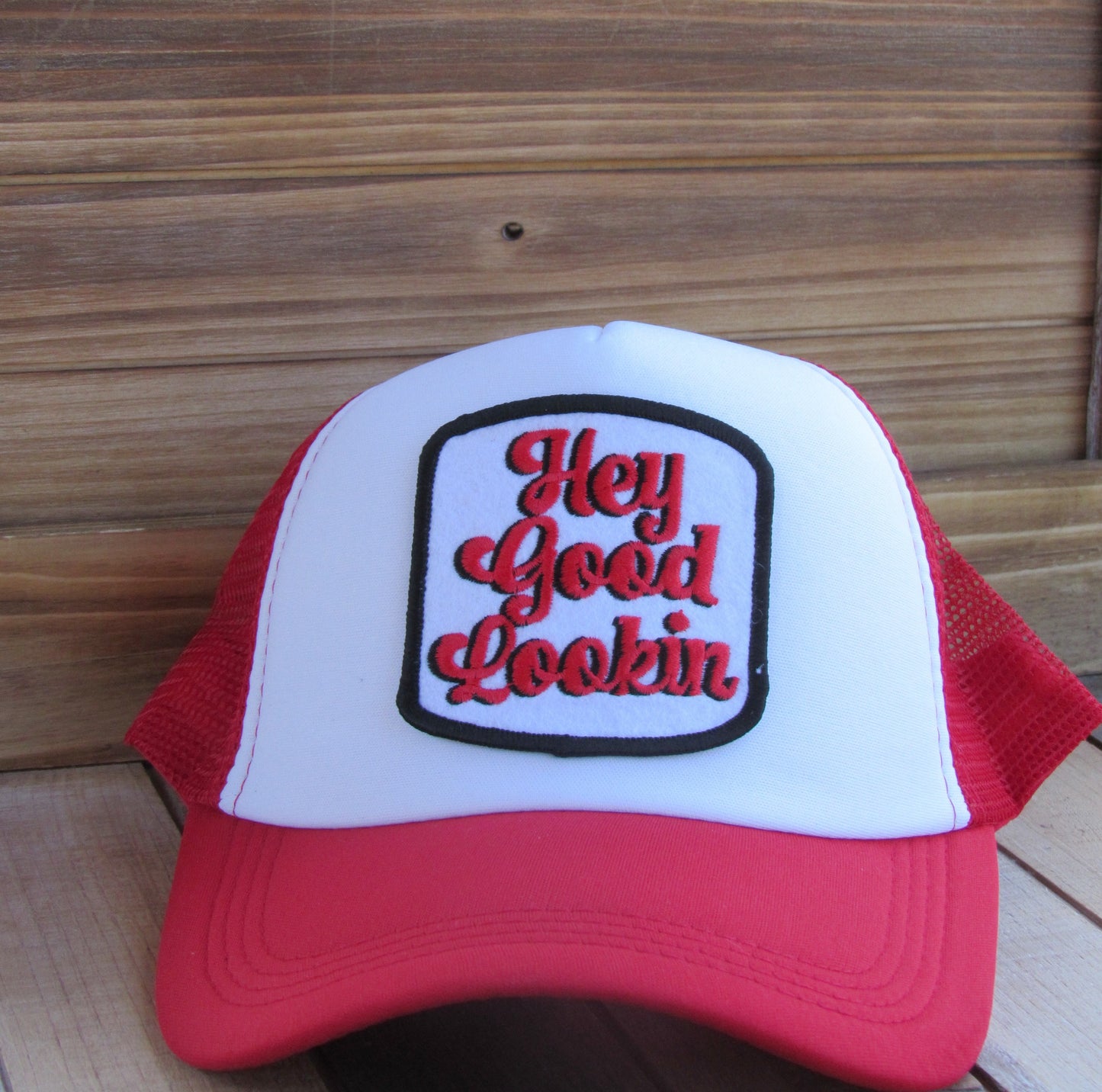 Hey Good Lookin Trucker Hat - Red