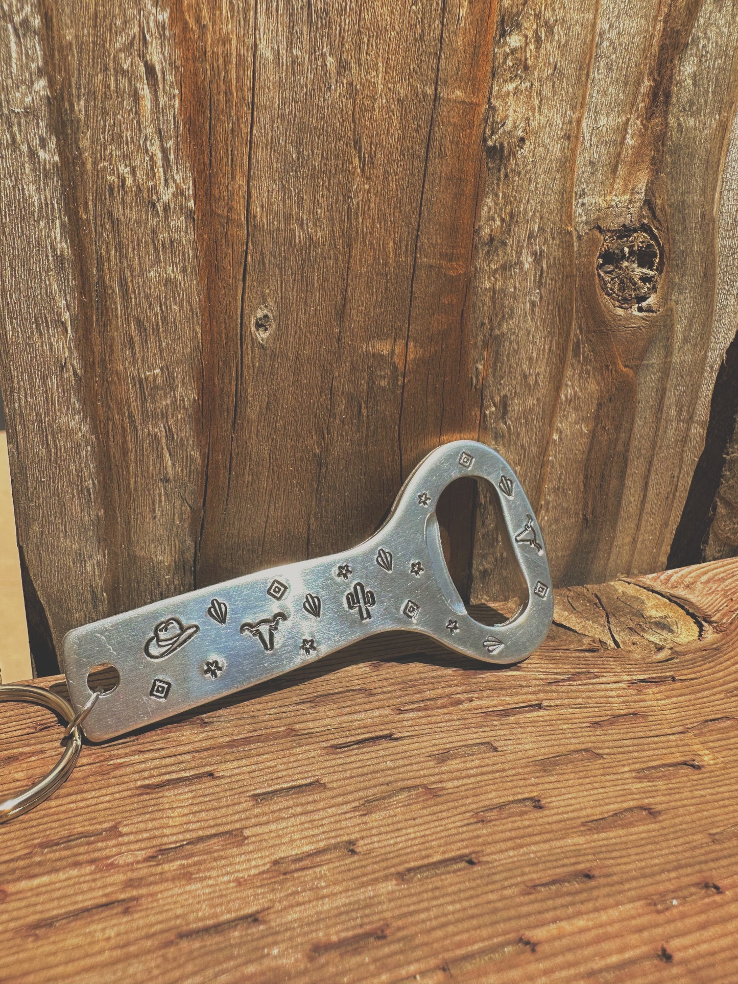 Western Stamped Bottle Opener