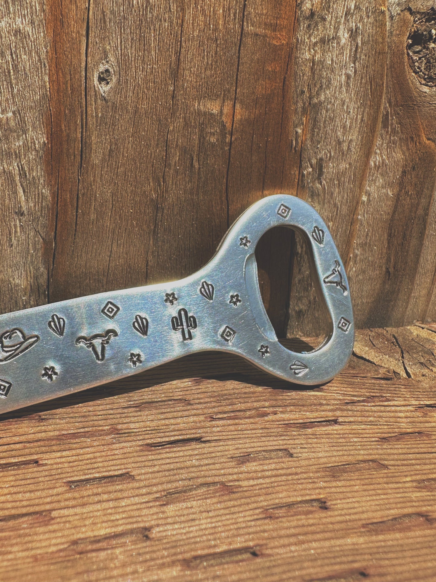 Western Stamped Bottle Opener